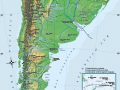Mapa de montañas de Argentina
